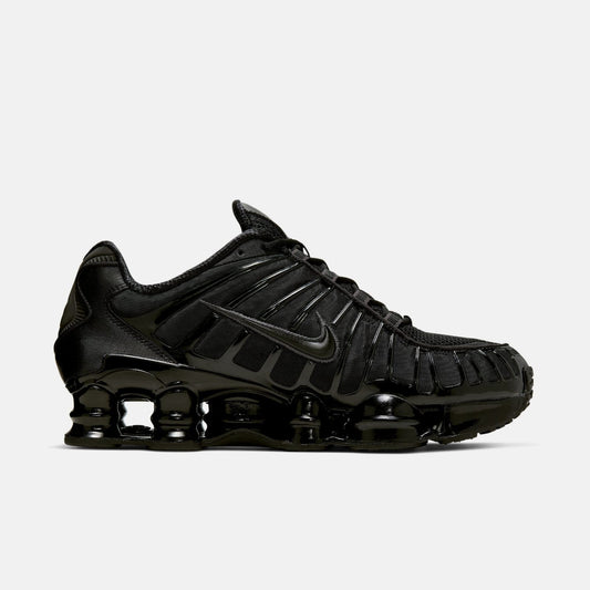 NIKE SHOX TL BLACK/METALLIC HEMATITE-MAX ORANGE