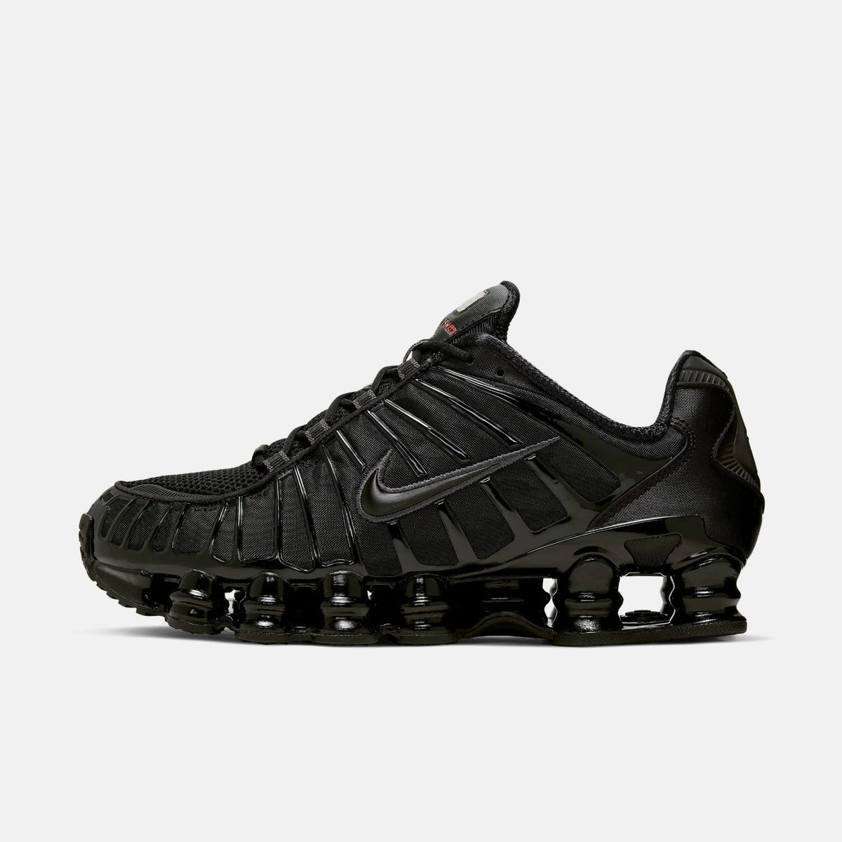 NIKE SHOX TL BLACK/METALLIC HEMATITE-MAX ORANGE