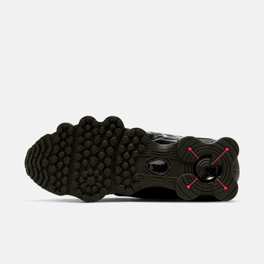 NIKE SHOX TL BLACK/METALLIC HEMATITE-MAX ORANGE