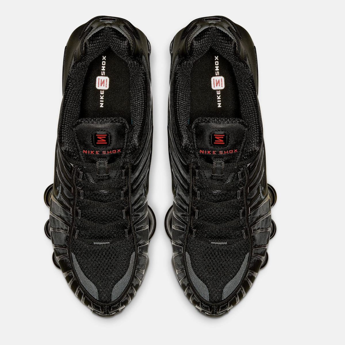 NIKE SHOX TL BLACK/METALLIC HEMATITE-MAX ORANGE