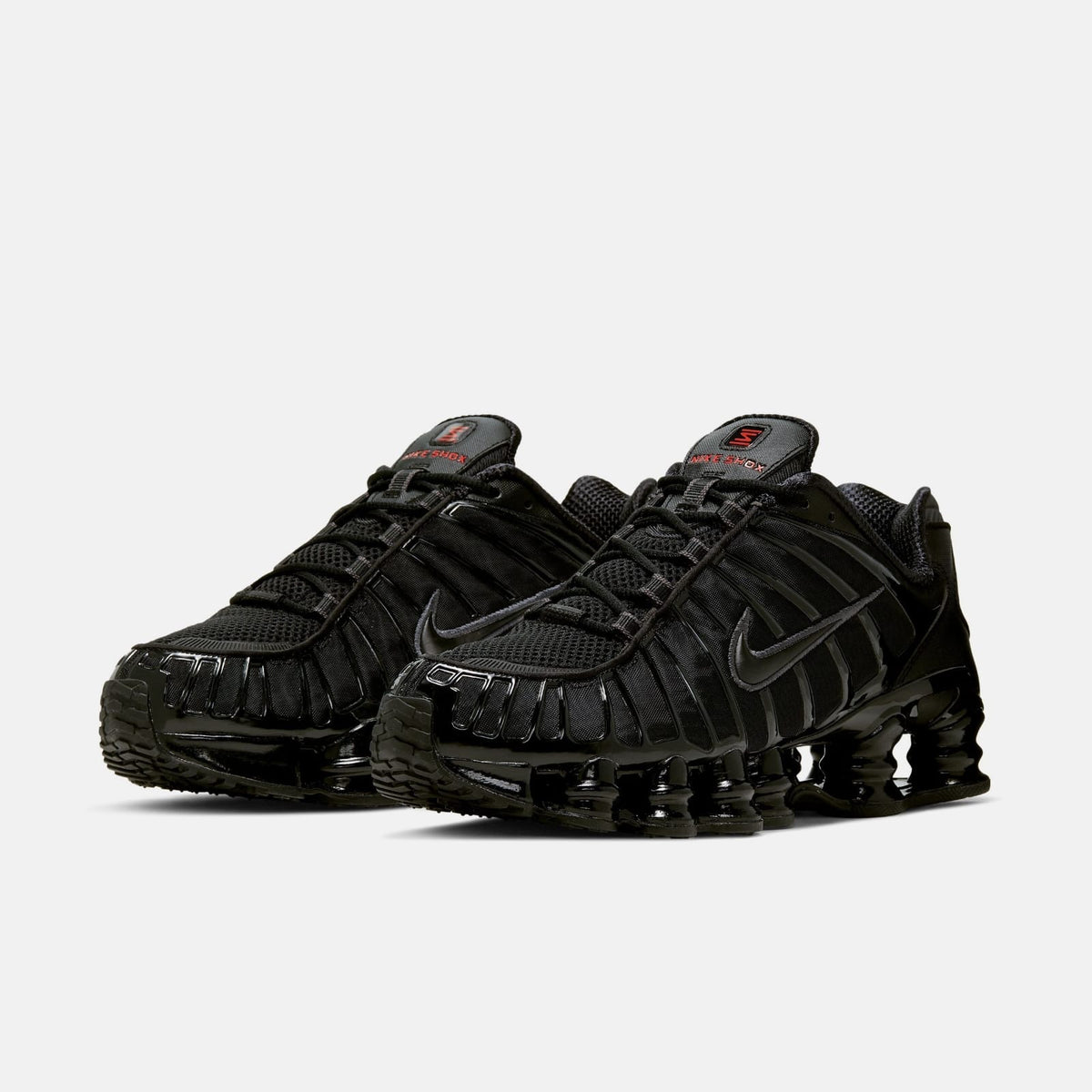 NIKE SHOX TL BLACK/METALLIC HEMATITE-MAX ORANGE